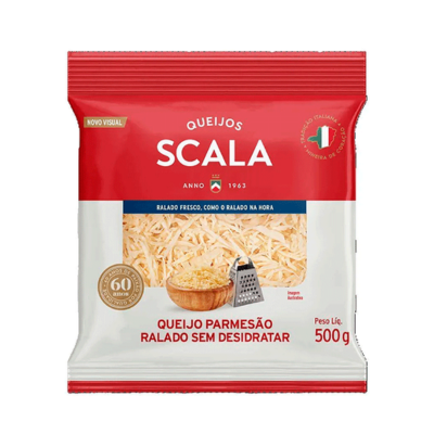QUEIJO PARMESAO SCALA RALADO SEM DESIDRATAR PCT 500GR