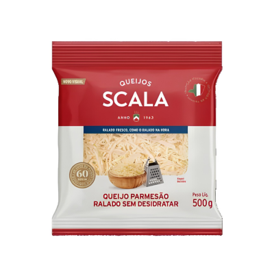 QUEIJO PARMESAO SCALA RALADO SEM DESIDRATAR PCT 500GR