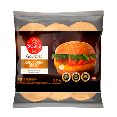 QUEIJO SEARA CRISPY BURGER CONG. 1,3KG