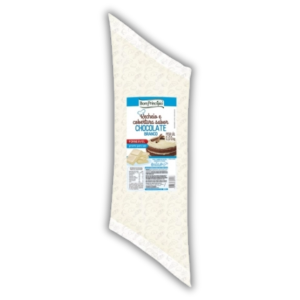 RECHEIO E COBERTURA BOM PRINCIPIO SABOR CHOC BRANCO 1,01KG