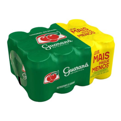 REFRIGERANTE ANTARCTICA GUARANA LT 350 MULTPACK CX C/ 12 UND