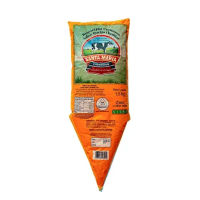 REQUEIJAO CREMOSO SANTA MARIA SABOR CHEDDAR BISN. 1,5KG