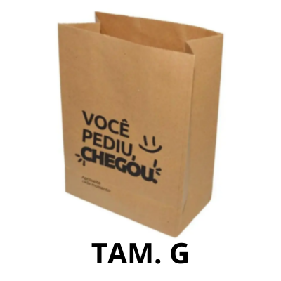 SACO KRAFT VINCO DELIVERY VOCE PEDIU CHEGOU TAM G