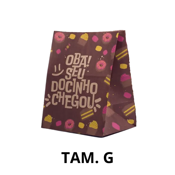 SACO KRAFT VINCO DOCINHO CHEGOU TAM. G C/ 25 UN