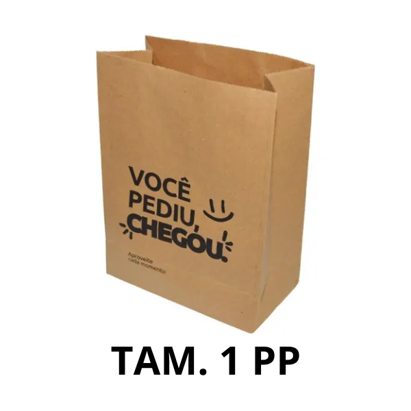 SACO KRAFT VINCO LANCHE TAM.1 PP C/ 50UN