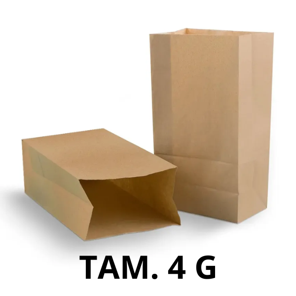 SACO KRAFT VINCO LISO TAM. 4 G C/ 50UN