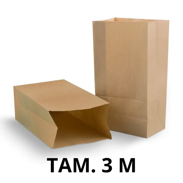 SACO KRAFT VINCO TAM. 3 M LISO C/ 50UN