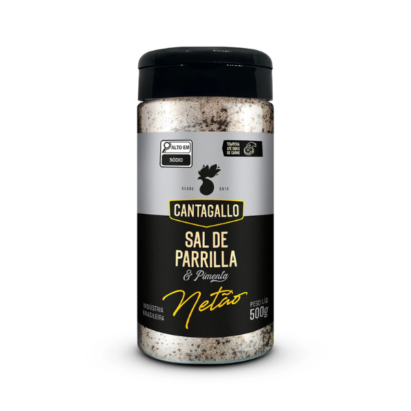 SAL DE PARRILHA CANTAGALLO PIMENTA NETAO POTE 500GR