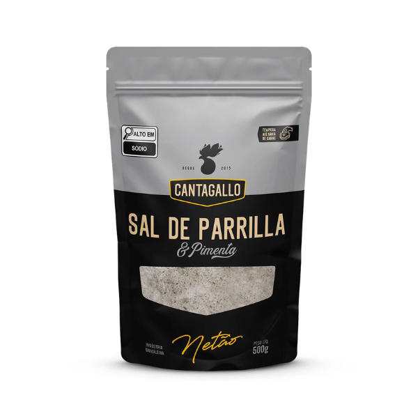 SAL DE PARRILHA CANTAGALLO PIMENTA NETAO POUCH 500GR