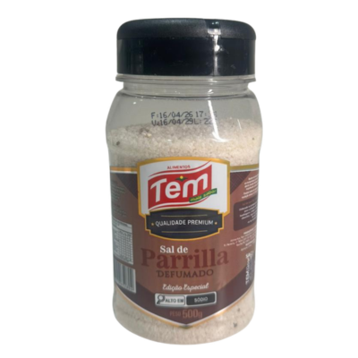 SAL DE PARRILHA TEM ALIMENTOS DEFUMADO POTE 500GR