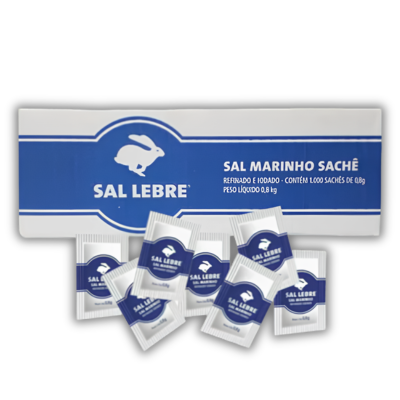 SAL MARINHO LEBRE SACHET 8GR CX C/ 1000 UND