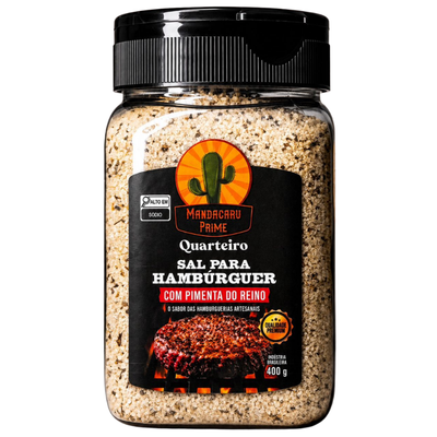 SAL P/ HAMBURGER MANDACARU / QUARTEIRO C/ PIMENTA PT 400GR