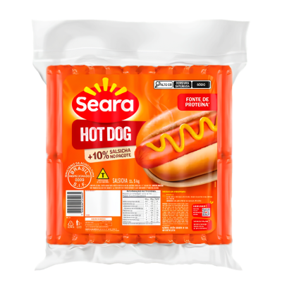 SALSICHA SEARA HOT DOG CG PCT 5KG