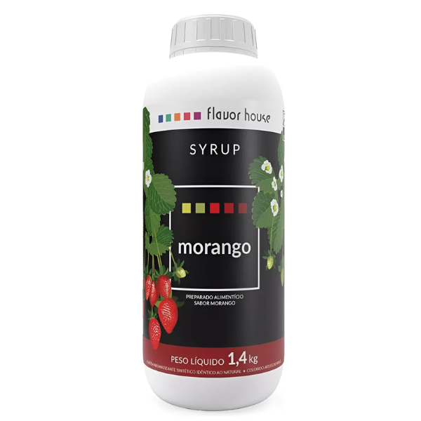 XAROPE ALIMENTICIO FLAVOR HOUSE SABOR MORANGO GFA 1,4KG