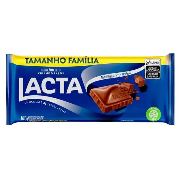 BARRA CHOC.LACTA AO LEITE 145G