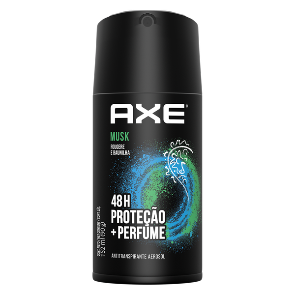 DESOD.AERO.AXE SECO MUSK 152 ML (90G)