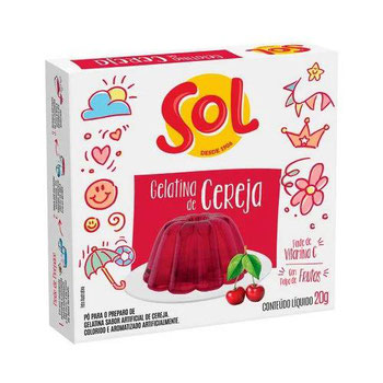 GELATINA SOL CEREJA 20G