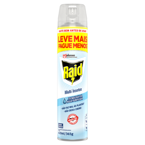 INSET.RAID MULTI INSETOS C/ÓLEO DE CITRONELA 420ML