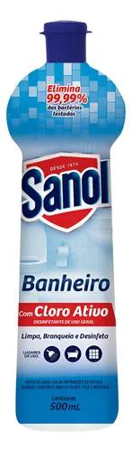 SANOL BANHEIRO C/CLORO ATIVO 500ML