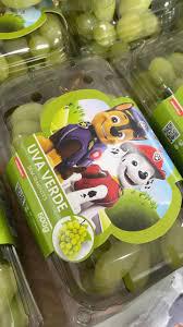 UVA VERDE S/SEMENTE 500G PATRULHA CANINA