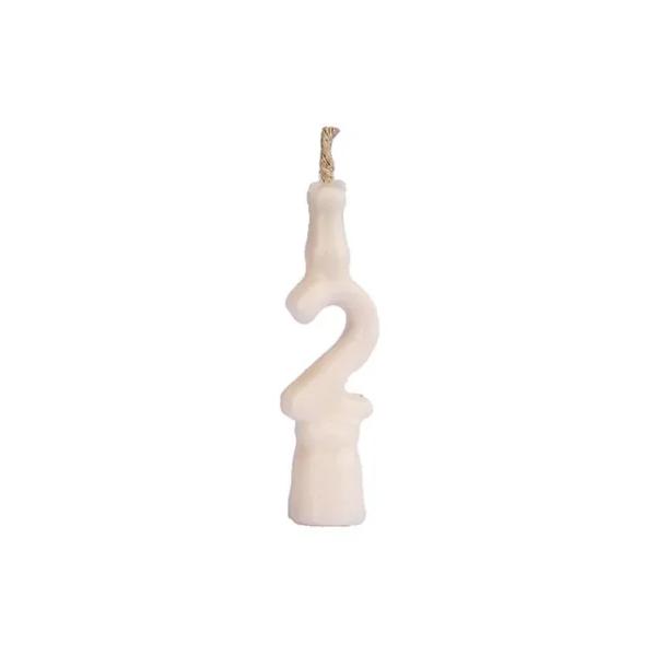 VELA PLASTICA SABOR DE FESTA  BRANCA N 2