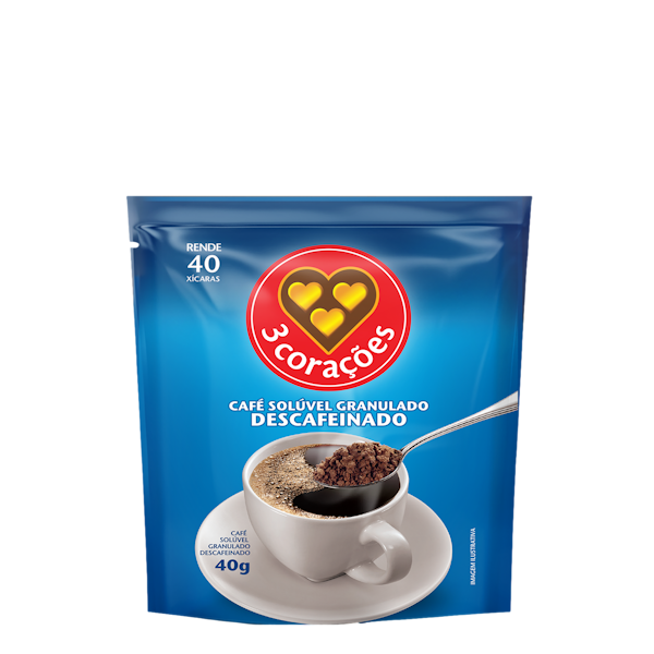 Cafe 3 Corações Sol Gran Desc Refil 40g
