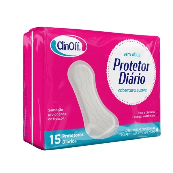 Protetor Diario Clin Off S/A Suave C/15