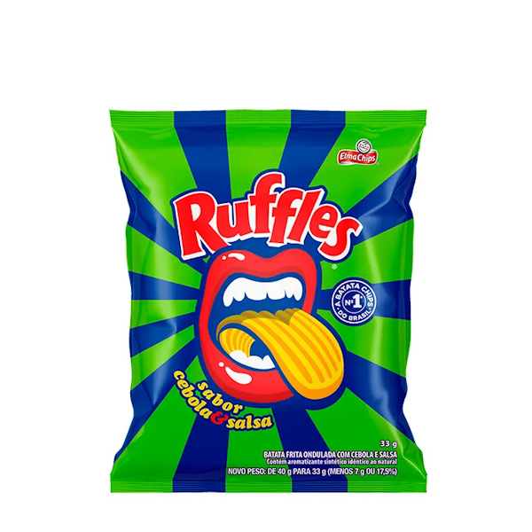 Salg e Chips Ruffles Ceb e Salsa 33g