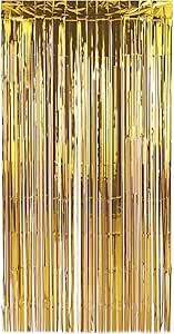 CORTINA HOLOGRAFICA METAL OURO