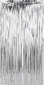 CORTINA LISA METAL PRATA 2M