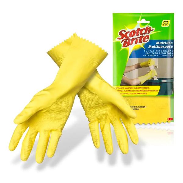 LUVA 3M SCOTCH BRITE MULTIUSO AMARE