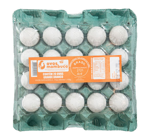 OVO BRANCO CARTELA 20X1 GRANDE