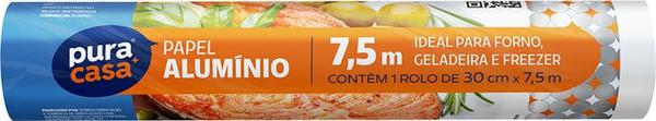 PAPEL ALUM 30CMX4 0MT PURA CASA