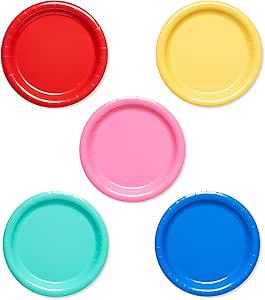 PRATO PLASTICO FUNDO CORES SORTIDOS