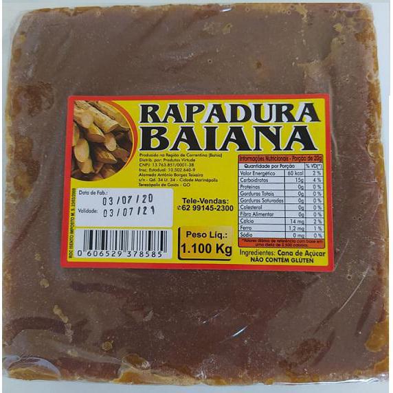 RAPADURA BAIANA PURA IMPERIAL 1KG