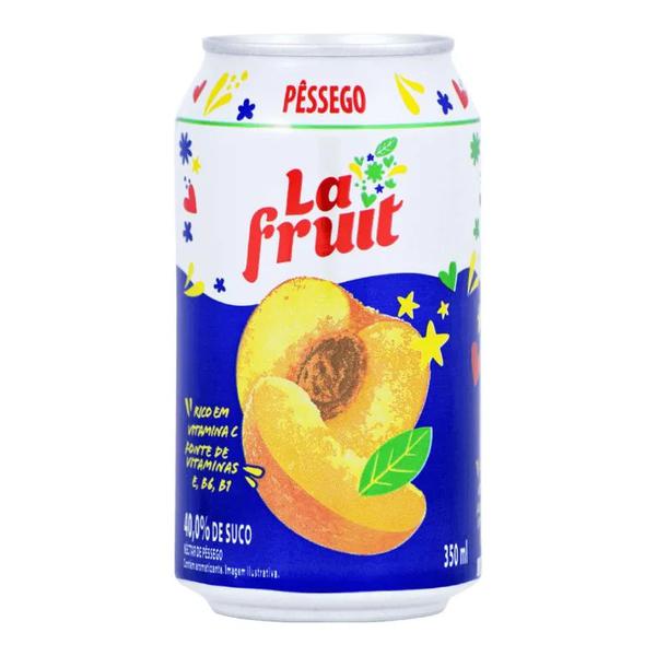 SUCO LA FRUIT 350ML PESSEGO LATA