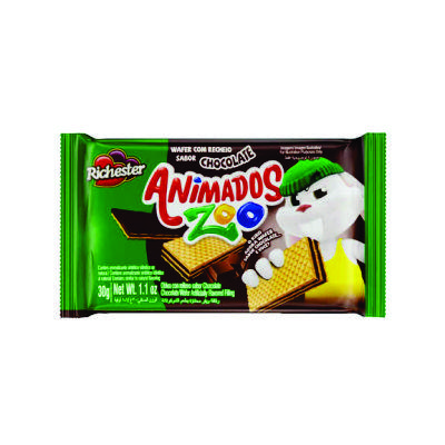 BISC.WAFER RICHESTER ANIM ZOO 30G CHOCOLATE