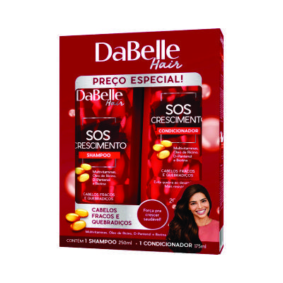 SH+COND DABELLE 250/175ML SOS CRESCIMENTO