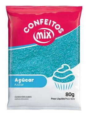 ACUCAR CRISTAL COLOR FACRIS MIX COLOR 80g AZUL 4044