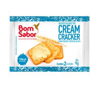 BISCOITO CREAM CRACKER BOM SABOR 9g