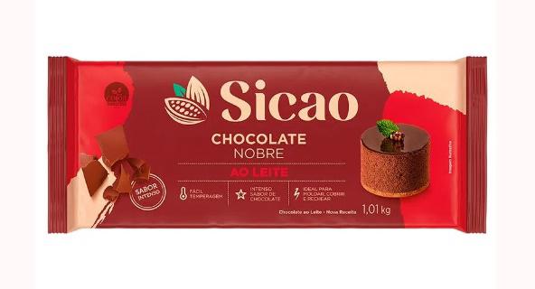 CHOC NOBRE BARRA AO LEITE CRM-BL-0002614-B94  SICAO  1,01 1kg