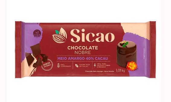 CHOC NOBRE BARRA MEIO AMARGO CRD-BL-7002914-B94   SICAO 1,01 1kg