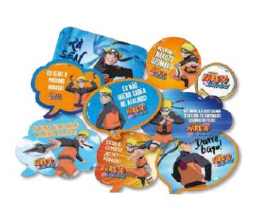 KIT PLACAS NARUTO 106449 FESTCOLOR 9un