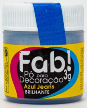 PO PARA DECORACAO FAB 3g AZUL JEANS