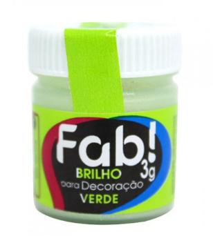 PO PARA DECORACAO FAB 3g BRILHO VERDE