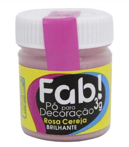 PO PARA DECORACAO FAB 3g ROSA CEREJA