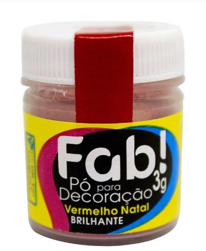 PO PARA DECORACAO FAB 3g VERMELHO NATAL