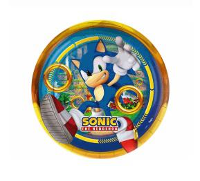 PRATO RED 18CM SONIC 1166174 REGINA 12un