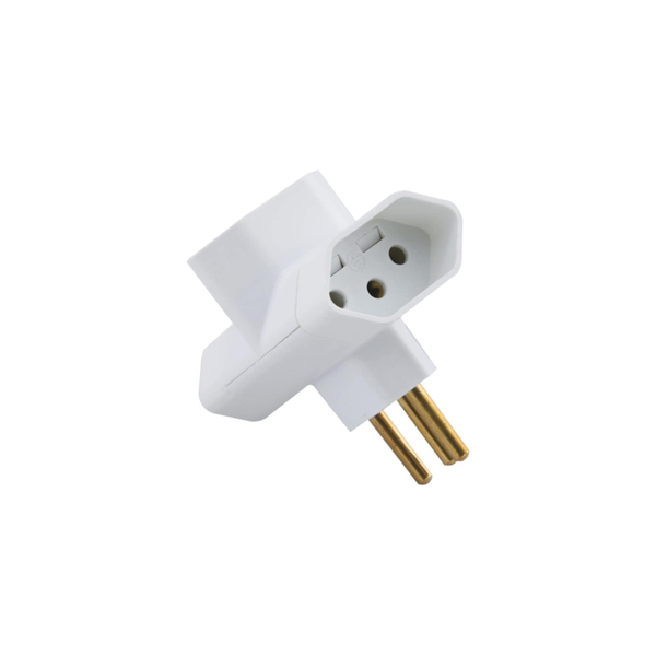 ADAPTADOR TOMADA UNIVERSAL T 2P 10A/250V TRAMONTINA BRANCO