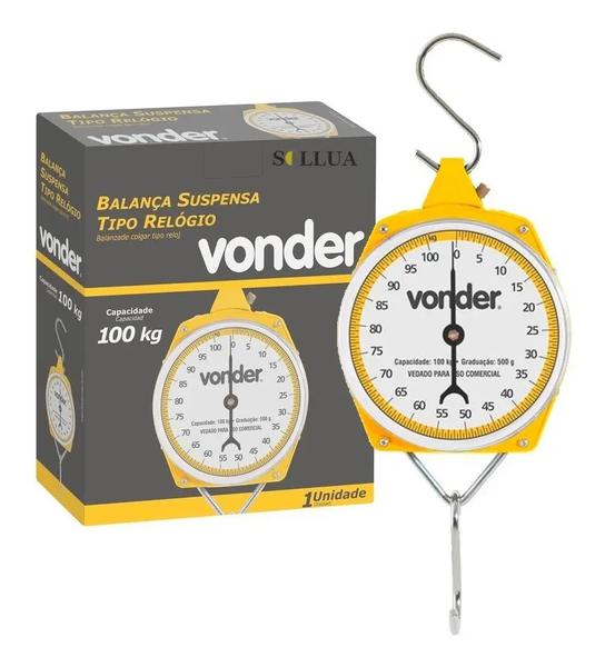 BALANCA SUSPENSA 100KG TIPO RELOGIO ANALOGICO VONDER